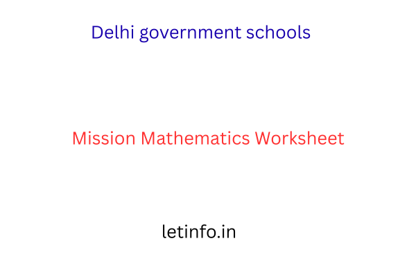 mission mathematics worksheet
